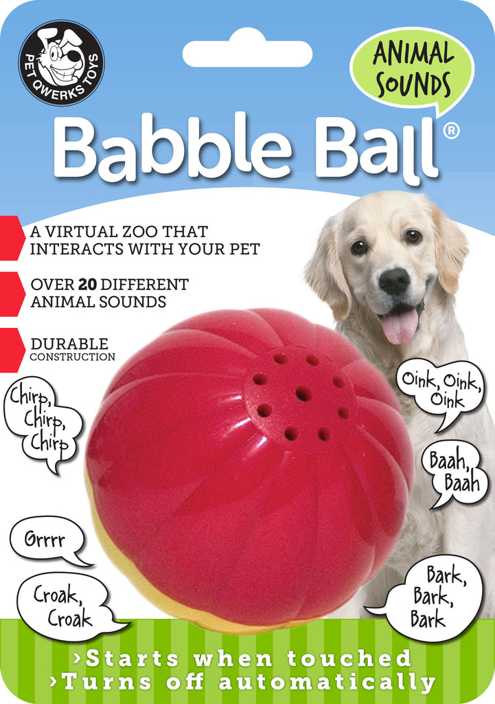 Pet Qwerks BABBLE BALLS - Talking or Animal Sounds or Cat Sounds ...